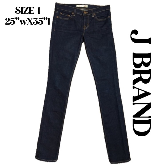 J BRAND NWOT PENCIL LEG JEANS SIZE 1 25”wX35”l - Picture 1 of 13